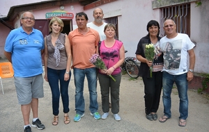 Les 3 premiers avec le président Pascal MOUSSET